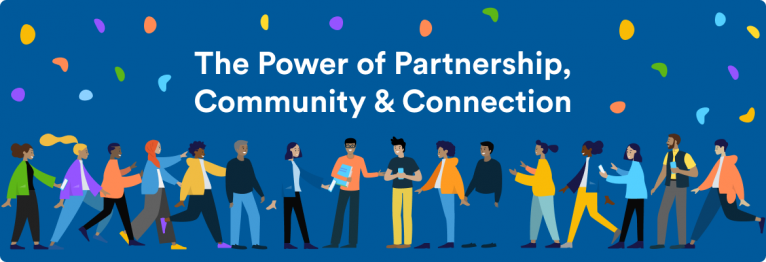 Demonstrate partnership community and connection theme of blogpost