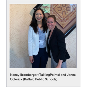 Nancy Bromberger of TalkingPoints and Jenna Colerick of Buffalo Public Schools)