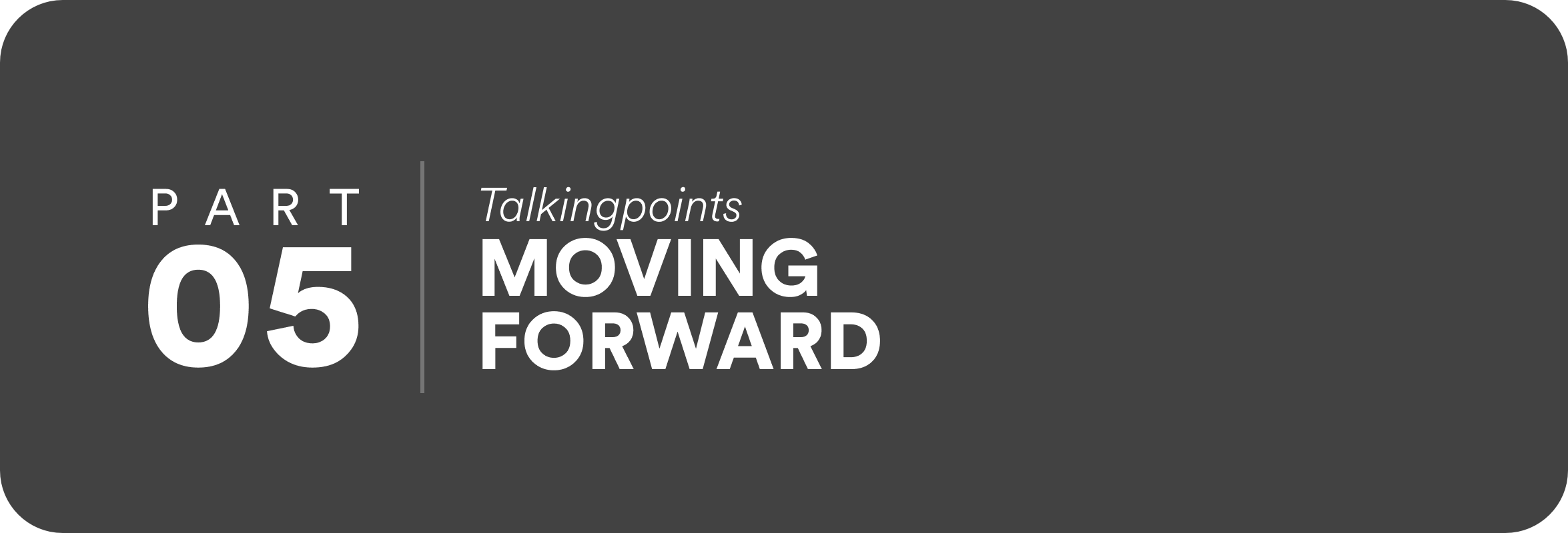 TalkingPoints Moving Forward