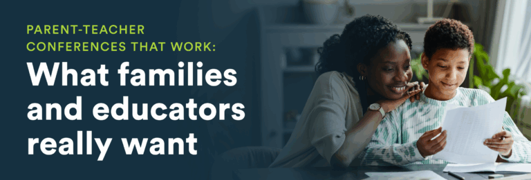 Parent Teacher Conference blog header TalkingPoints