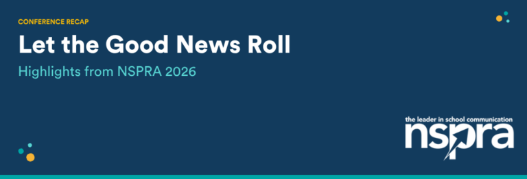 Blog header graphic with the title: Conference recap, let the good news roll