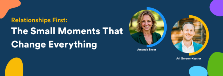 Blog post header with title: Relationships First: The Small Moments That Change Everything